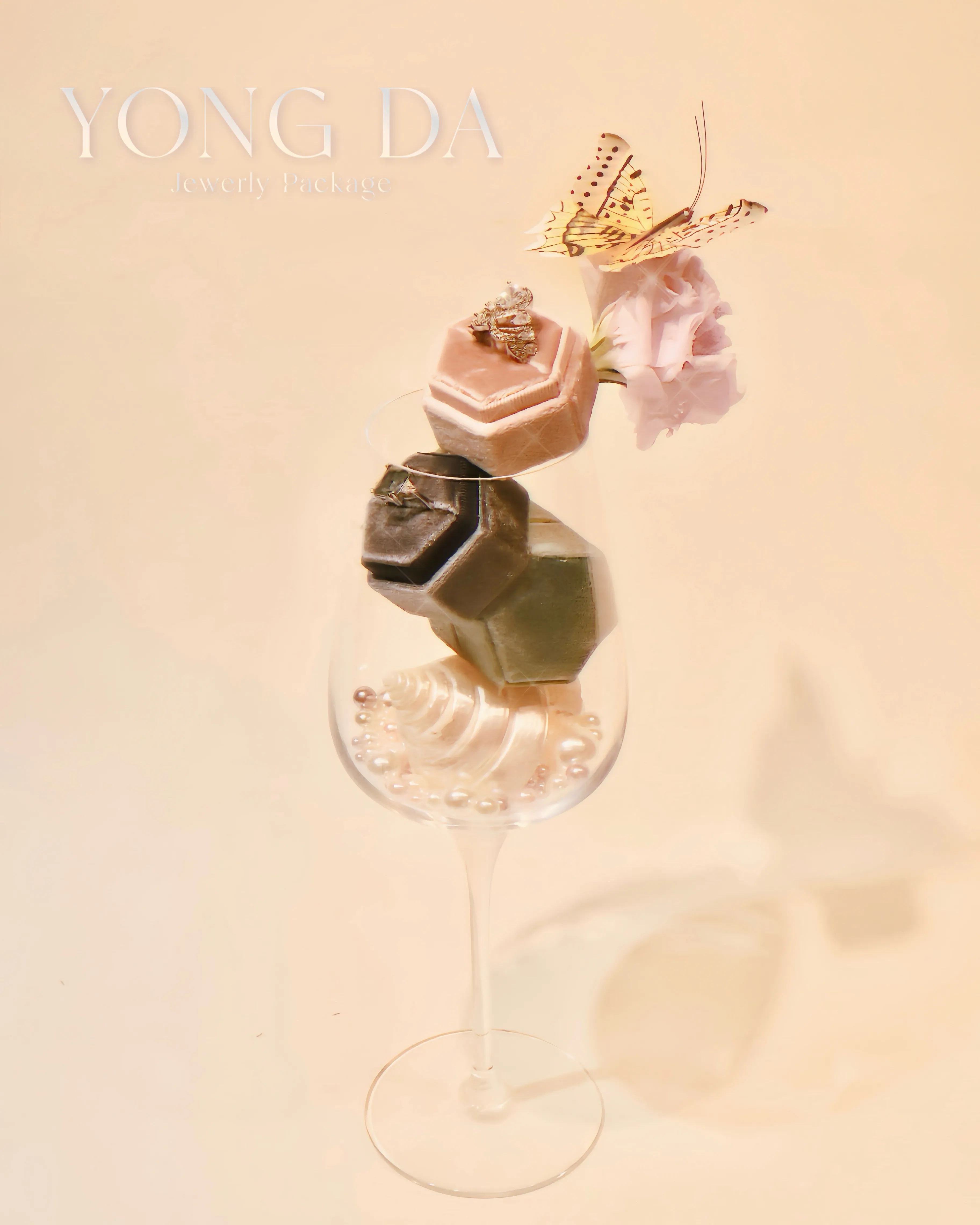 馬卡龍星煥對戒盒 青蘋綠