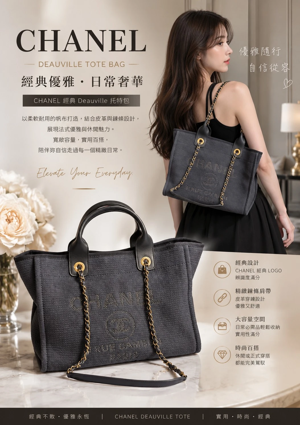 Chanel 經典沙灘包