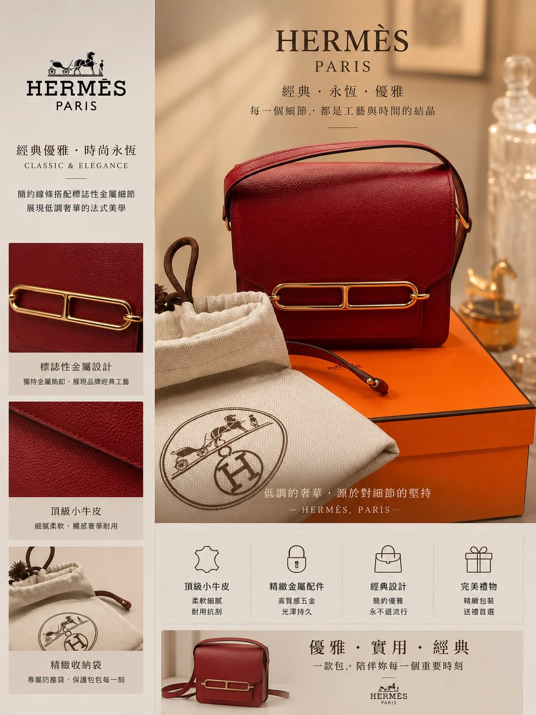 Hermès  豬鼻子包 