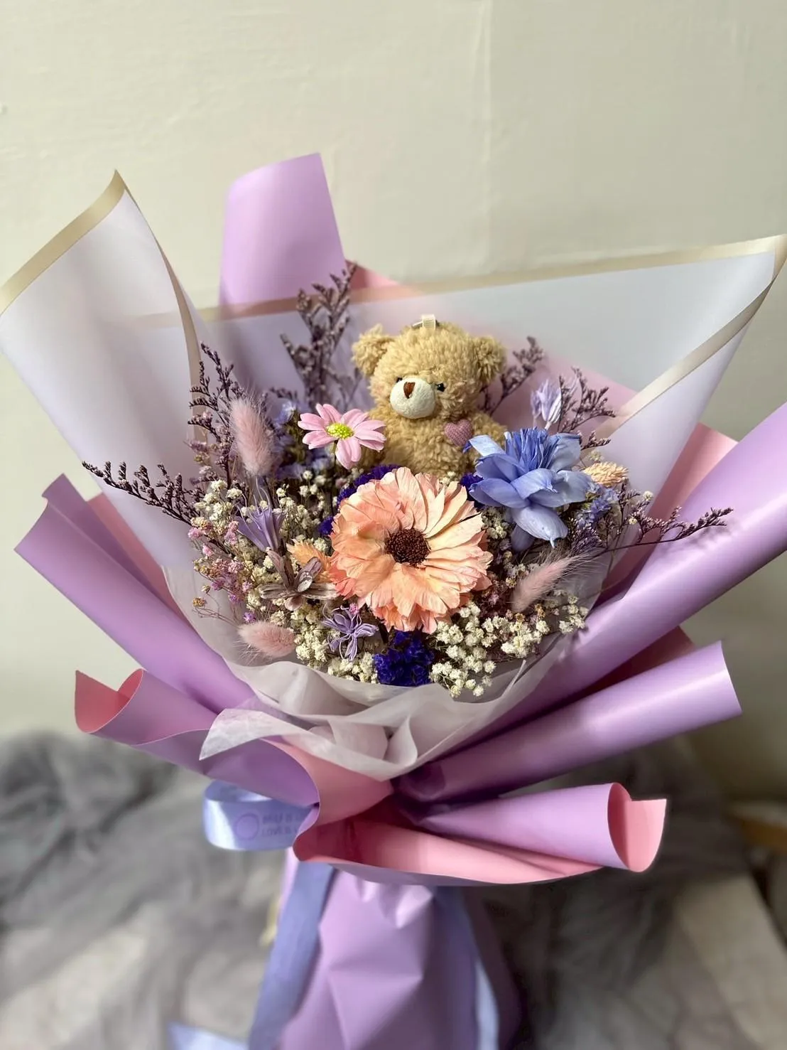小熊畢業花束