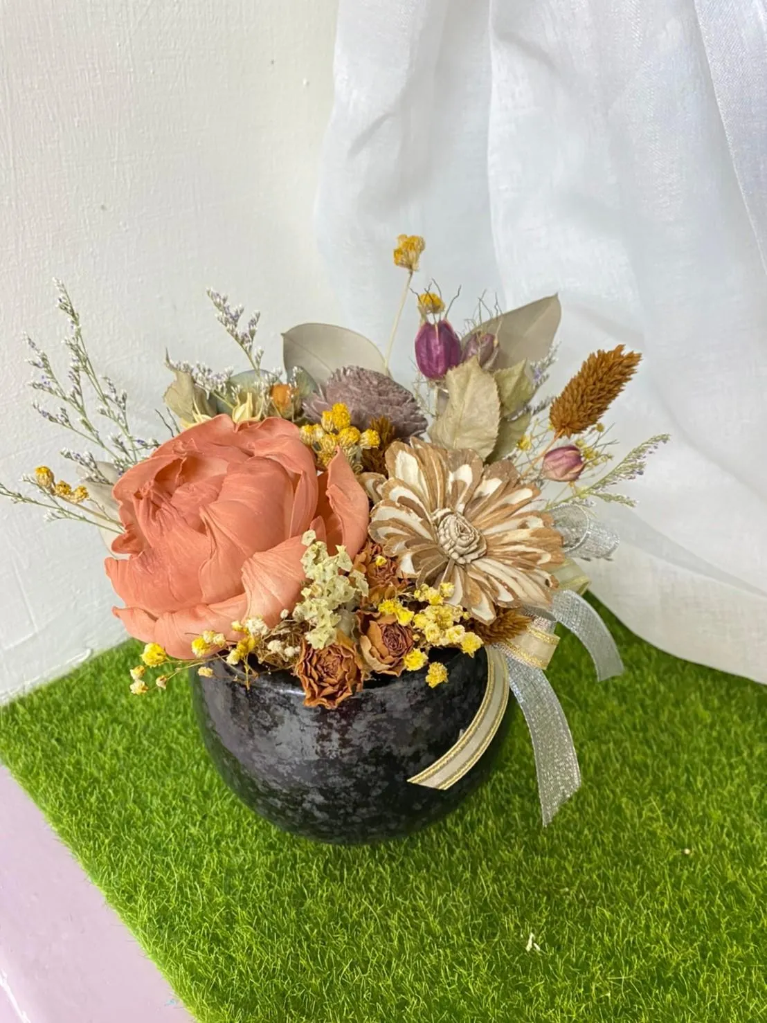 乾燥花盆花