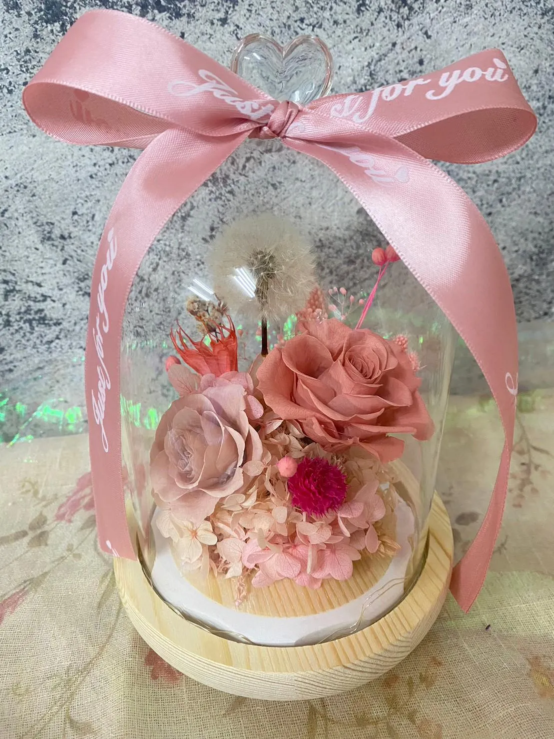 永生花玻璃罩(大)