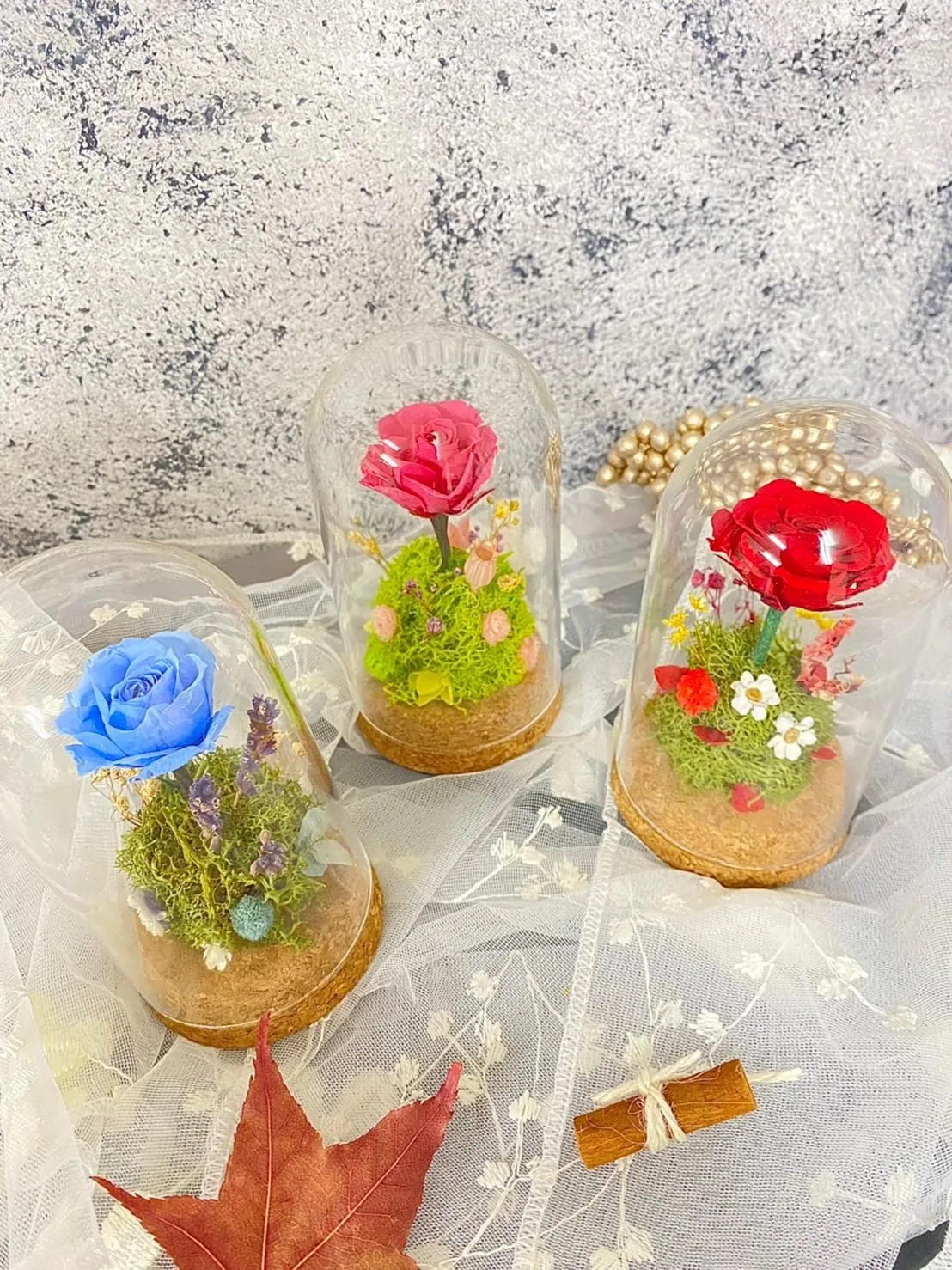 永生花玻璃罩系列(小)