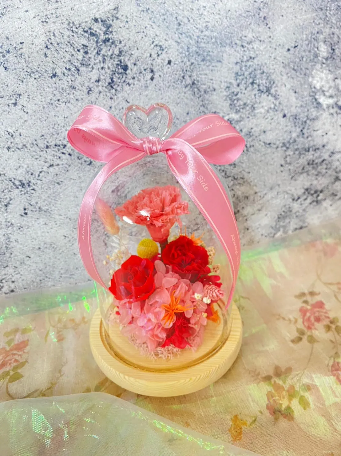康乃馨玻璃罩