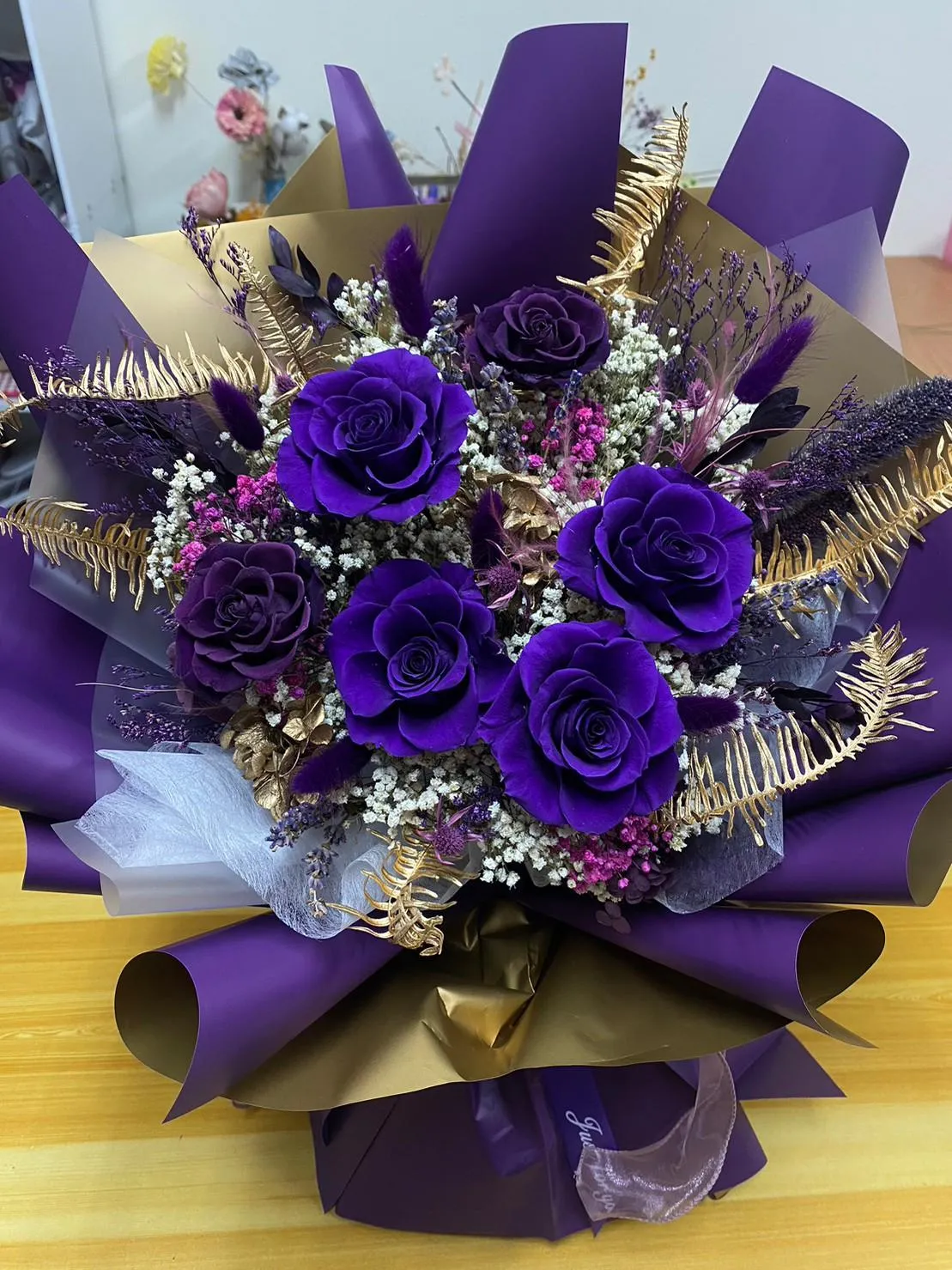 9朵玫瑰花束