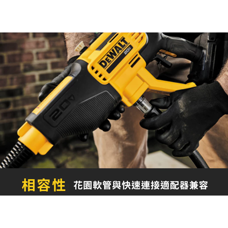 DEWALT得偉 原廠公司貨(含稅) 20V 高壓充電清洗槍 鋰電洗車槍 DCPW550B