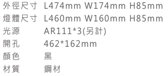 細邊框盒燈/三燈