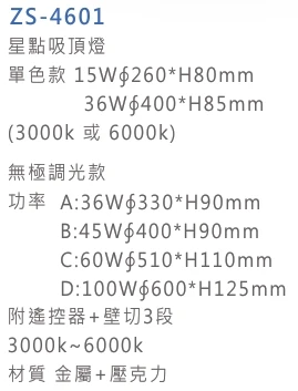 星點吸頂燈